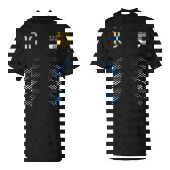 Argentina Soccer Fans Jersey Argentinian Flag Football Lover Unisex T-Shirt | Seseable UK