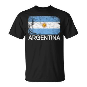Argentinian Flag Vintage Made In Argentina T-Shirt | Mazezy