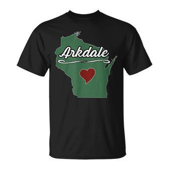 Arkdale Wisconsin Wi Usa City State Souvenir T-Shirt | Mazezy