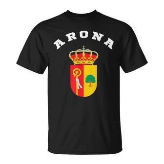 Arona Coat Of Arms Flag National Pride T-Shirt | Mazezy