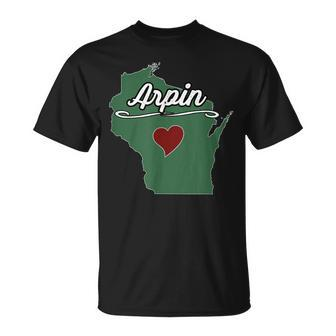 Arpin Wisconsin Wi Usa City State Souvenir T-Shirt | Mazezy UK