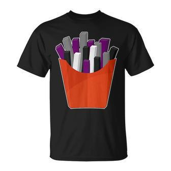 Asexual Lgbtq Potato French Fries Gay Pride Unisex T-Shirt | Mazezy