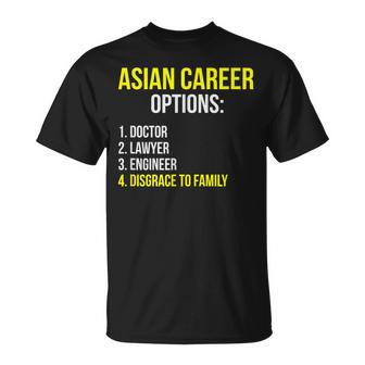 Asian Career Options Student Tiger Parenting T-Shirt | Mazezy