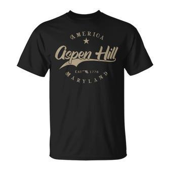 Aspen Hill Md Maryland T-Shirt | Mazezy