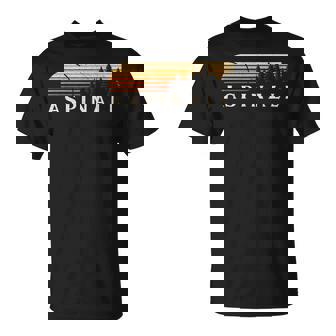 Aspinall Wv Vintage Evergreen Sunset Eighties Retro T-Shirt | Mazezy