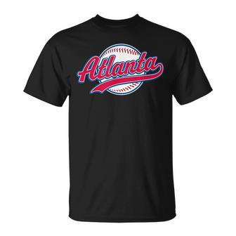 Atlanta Vintage Baseball Throwback Retro Design Unisex T-Shirt | Mazezy
