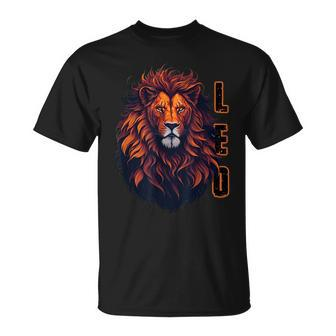 August Birthday Leo Lion Pride Graphic Zodiac Unisex T-Shirt - Seseable