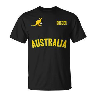 Australia Soccer Aussie Soccer Sports T-Shirt | Mazezy AU