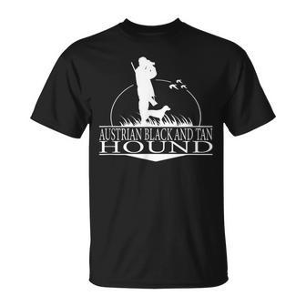 Austrian Black And Tan Hound Hound Dog Hunter Hunting Dog T-Shirt | Mazezy