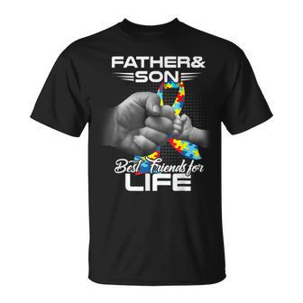 Autism Dad Father And Son Best Friends For Life Autism  Unisex T-Shirt