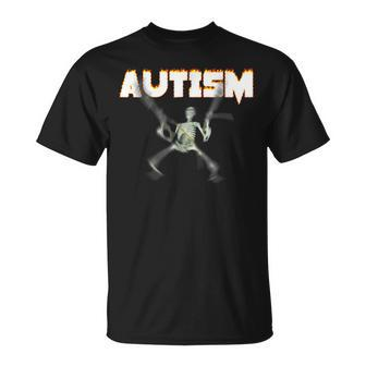 Autism Skeleton Meme T-Shirt - Monsterry