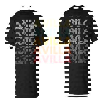 Avilla Indiana Avilla In Retro Vintage Text T-Shirt | Mazezy