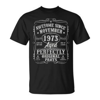 Awesome Since November 1973 Vintage 50Th Birthday Men T-Shirt - Thegiftio UK