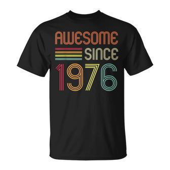 Awesome Since 1976 47Th Birthday Retro Unisex T-Shirt | Mazezy