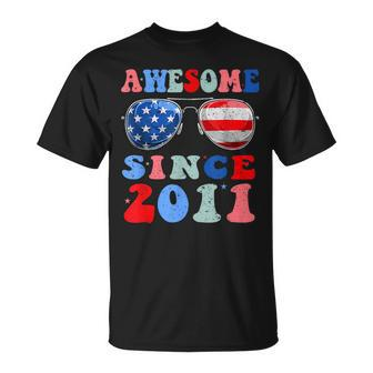 Awesome Since 2011 12 Years Birthday 4Th Of July Unisex T-Shirt | Mazezy