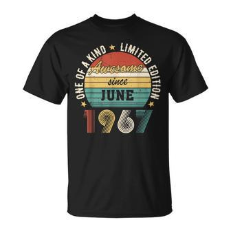 Awesome Since June 1967 – Happy Birthday Unisex T-Shirt | Mazezy