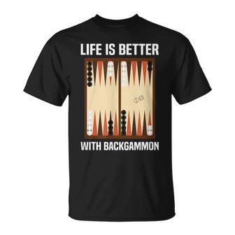 Backgammon Player Board Game Backgammon T-Shirt | Mazezy