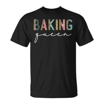 Baking Queen Leopard Baking Lover Baker Pastry Chef Bakery T-Shirt | Mazezy AU