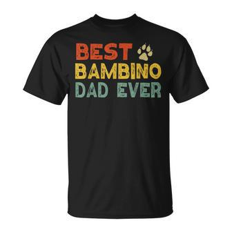 Bambino Cat Dad Owner Breeder Lover Kitten T-Shirt | Mazezy