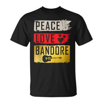 Bandore Musical Instrument Bandora Instrument Player T-Shirt | Mazezy