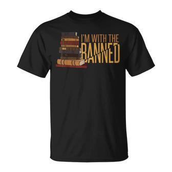 Banned Books Week Librarian Im With The Banned Unisex T-Shirt - Seseable