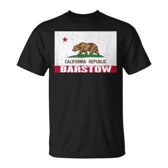 Barstow California Distressed Ca Republic Flag T-Shirt | Mazezy