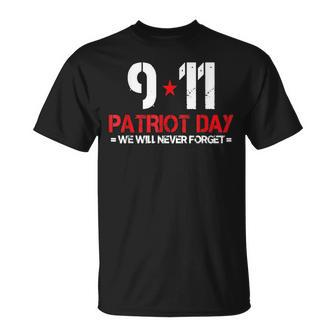 Basic Design 911 American Never Forget Day Unisex T-Shirt | Mazezy