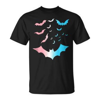 Bats Spooky Goth Trans Pride Subtle Transgender Lgbtq Lgbt Unisex T-Shirt | Mazezy