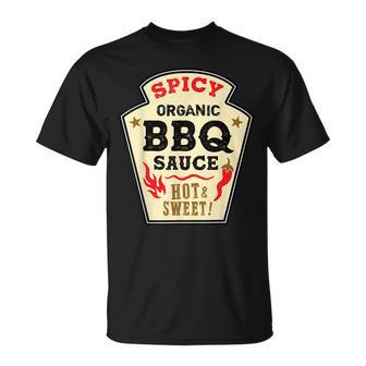 Bbq Sauce Hot Spicy Grill Ketchup Barbeque Halloween Costume T-shirt - Thegiftio UK