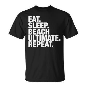 Beach Ultimate Eat Sleep Repeat T-Shirt | Mazezy