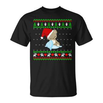 Bear Ugly Christmas Sweater T-Shirt - Monsterry