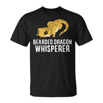 Bearded Dragon Whisperer Reptile Lizards Bearded Dragon T-Shirt | Mazezy