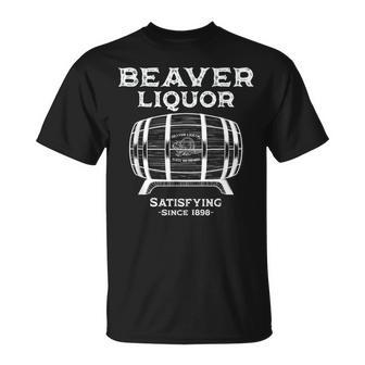 Beaver Liquor Beaver Liqueur Adult Humor Drinking Humor T-Shirt - Monsterry AU