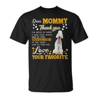 Bedlington Terrier Dear Mommy Thank You For Being My Mommy Unisex T-Shirt - Monsterry