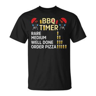 Beer Funny Bbq Timer Barbecue Grill Master Grilling Drinking Beer Unisex T-Shirt - Monsterry DE
