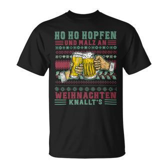 Beer Funny Beer 2Christmas Ho Hops And Malt53 Unisex T-Shirt - Monsterry CA