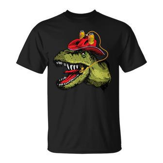 Beer Funny Beer Drinking Dinosaur Party Beerosaur Unisex T-Shirt - Monsterry AU