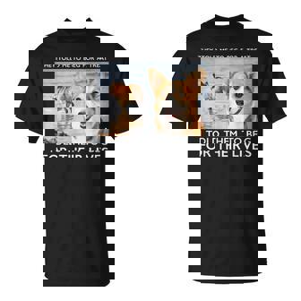 Beg For Their Lives Psycho Corgi Beach Graphic Unisex T-Shirt | Mazezy