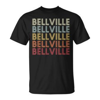 Bellville Ohio Bellville Oh Retro Vintage Text T-Shirt | Mazezy