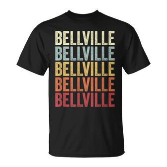 Bellville Texas Bellville Tx Retro Vintage Text T-Shirt | Mazezy