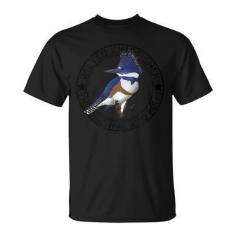 Belted Kingfisher The Original Bird Punk T-Shirt | Mazezy