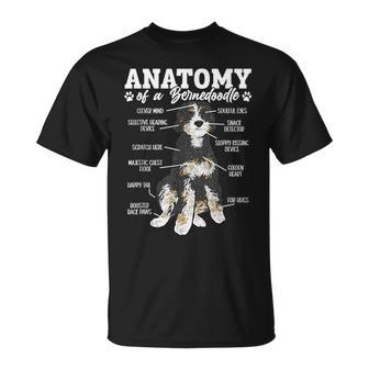 Bernedoodle Dog Anatomy Of A Bernedoodle Unisex T-Shirt - Seseable