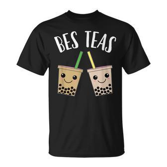 Bes Teas Cute Kawaii Boba Tea Bubble Tea Drinks Unisex T-Shirt | Mazezy