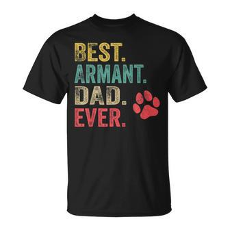 Best Armant Dad Ever Vintage Father Dog Lover T-Shirt | Mazezy