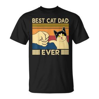 Best Cat Dad Ever  Vintage Cat Daddy Father Day Gifts Unisex T-Shirt