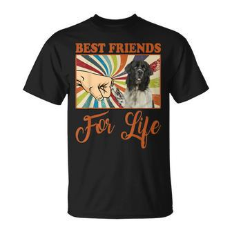 Best Friends For Life Landseer Dog Lover T-Shirt | Mazezy