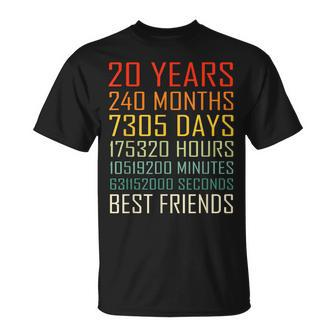 Best Friends Vintage 20 Years Friendship Anniversary T-Shirt