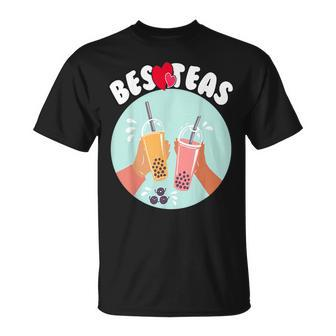 Besteas Milk Tea Lovers Boba Bffs Besties Bubble Tea Unisex T-Shirt | Mazezy