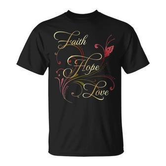 Bible Verse Faith Hope Love T-Shirt | Mazezy
