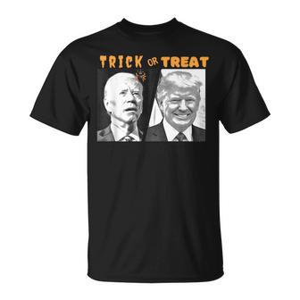 Biden Trump Halloween Trick Or Treat Political T-Shirt - Monsterry AU